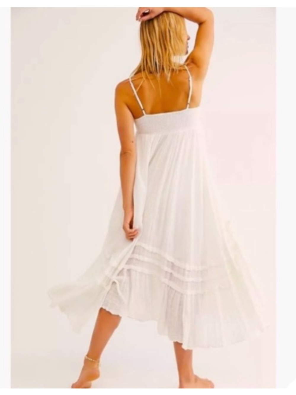 NWT! š Free People Santorini Gauze Maxi Dress. - Picture 8 of 10